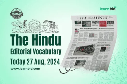 the hindu vocabulary 27 august 2024