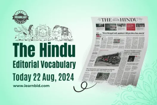 the hindu vocabulary 22 august 2024