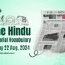 the hindu vocabulary 22 august 2024