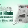 the hindu vocabulary 24 august 2024