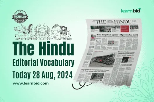 the hindu vocabulary 28 august 2024