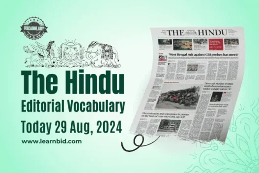 the hindu vocabulary 29 august 2024