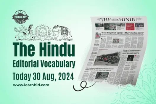 the hindu vocabulary 30 August 2024