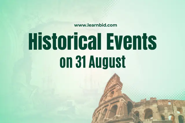 historycal events on 31 august