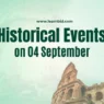 Indian Historical Events on 04 September