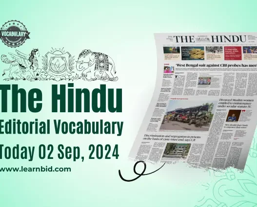 the hindu vocabulary 02 september 2024