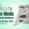 the hindu vocabulary 05 september 2024